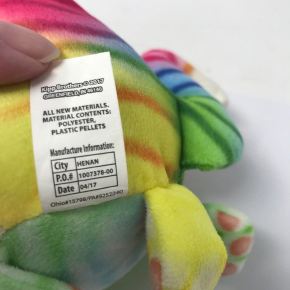 Fur Balls Kipp Brothers Plush Cat Tie Dye Tabby 5" - Picture 7 of 7